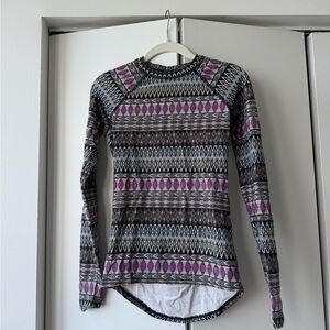 Next Multicolor Patterned Long Sleeve Coverup